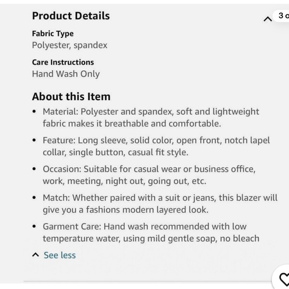 CdcyBell One Button Notched Blazer - Picture 4 of 6